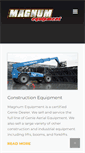 Mobile Screenshot of magnumequipment.net